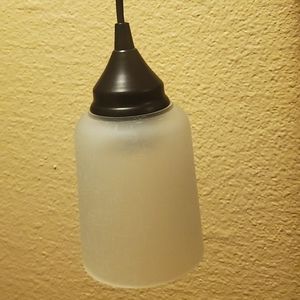 Mini bronze pendant light